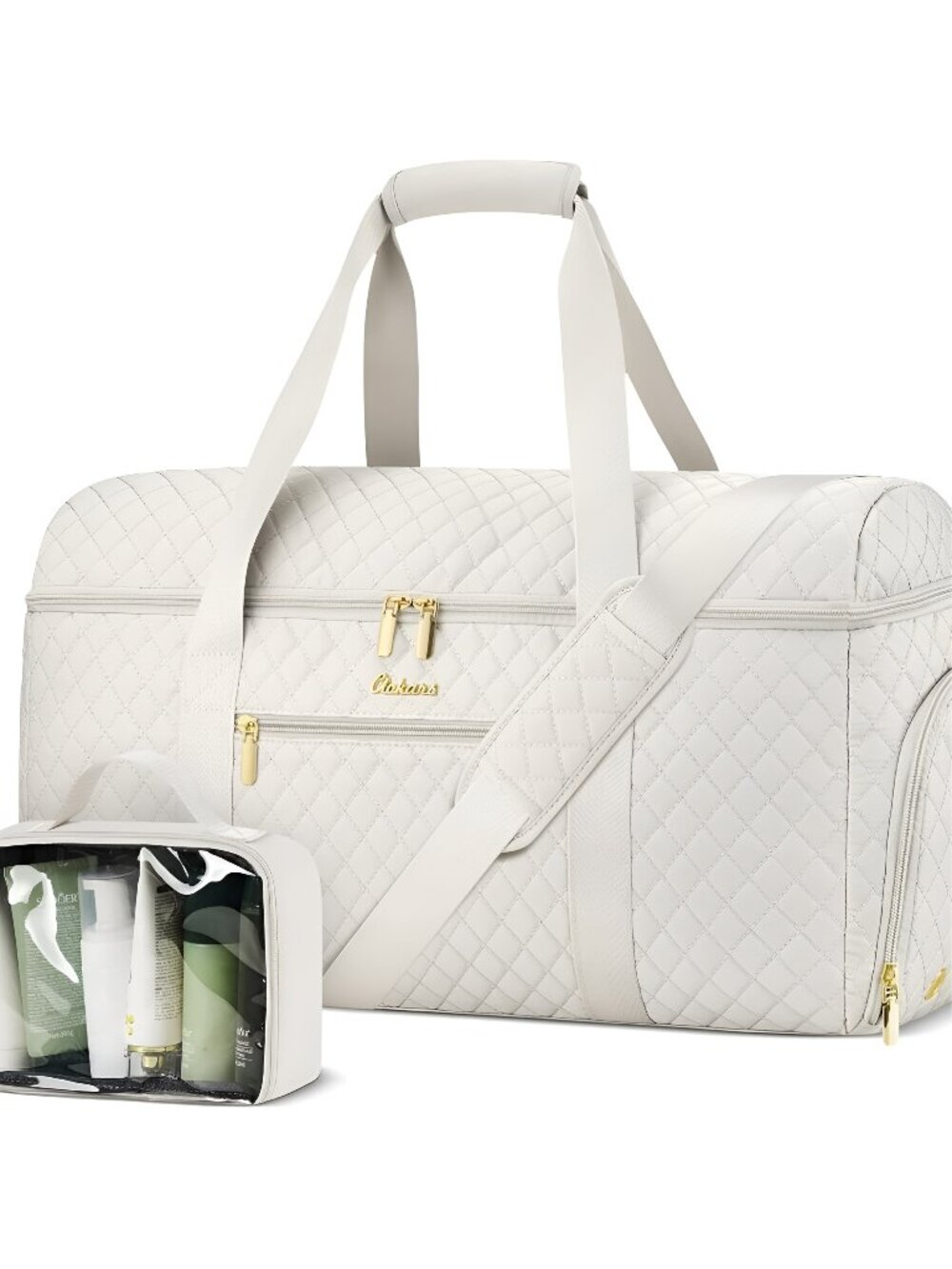 Weekender Bags for Women Wide Open Large Travel Duffle Bag with Shoe Compartment